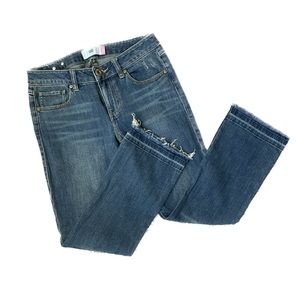 CAbi Kick It Crop Jeans Size 2 Madrid Wash